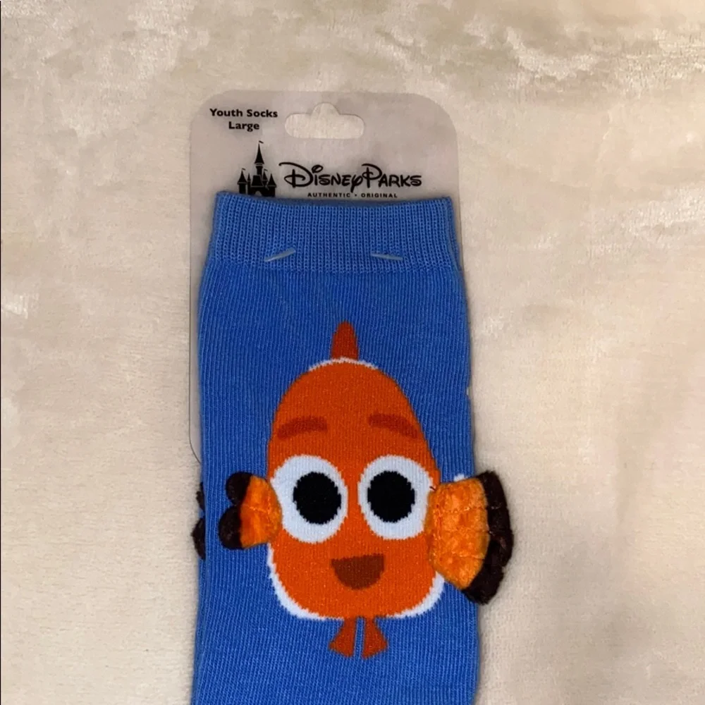 Disney Parks 3D Nemo Youth Socks/Large